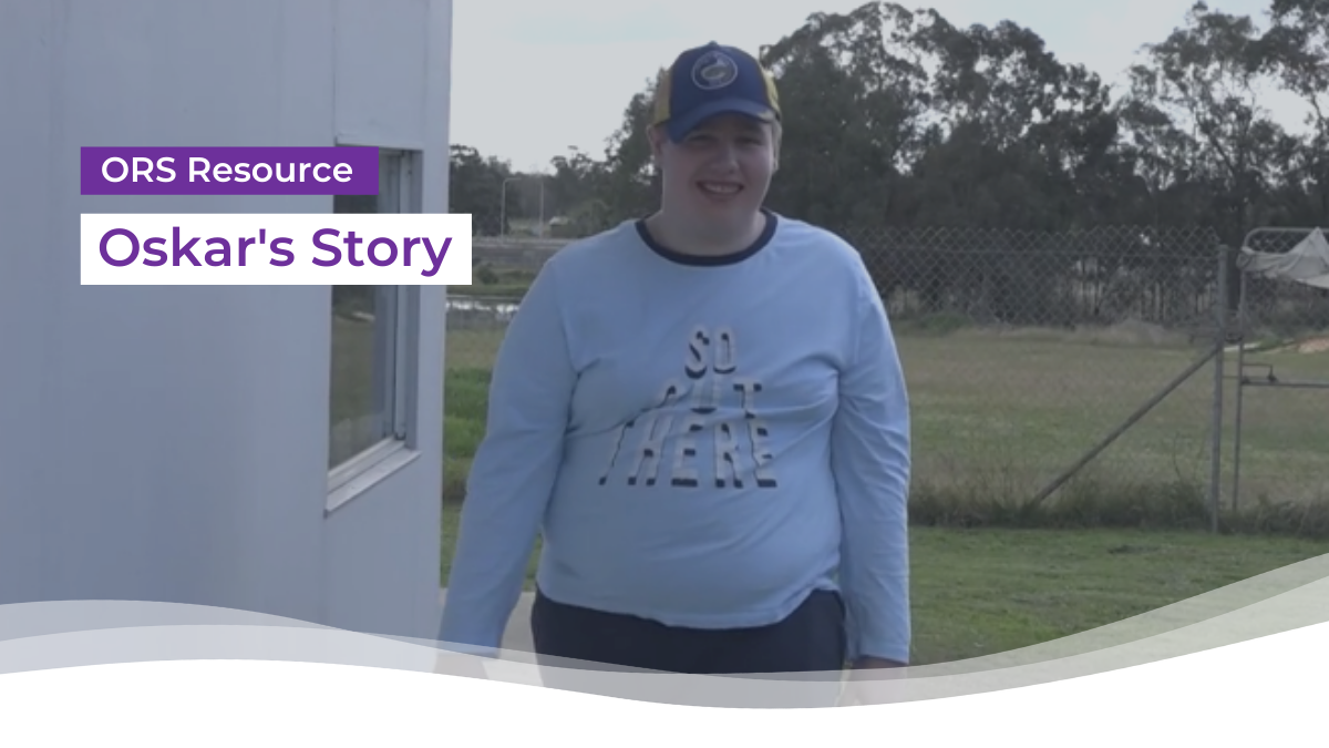 Owl with head turned and large eyes